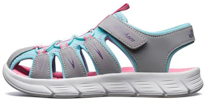 (Youth) Skechers C-Flex Sandal 'Grey Turquoise' 86939L-GYTQ (Youth) Skechers C-Flex Sandal 'Grey Turquoise' 86939L-GYTQ
