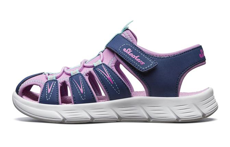 (Youth) Skechers C-Flex Sandal 'Navy Lavender' 86939L-NVLV