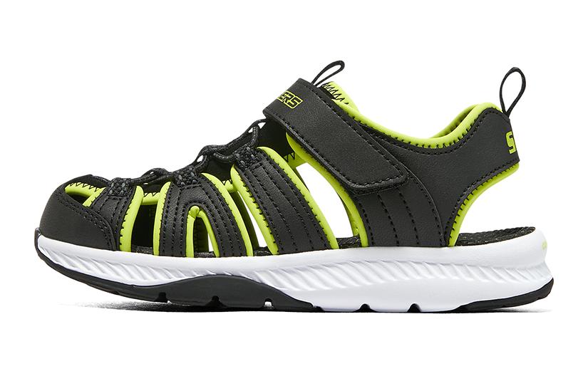 (Youth) Skechers C-Grip Sandal 'Black Lime' 406525L-BKLM