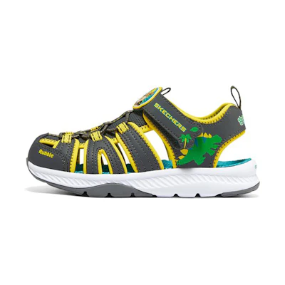 (Youth) Skechers C-Grip Sandal 'Green Yellow Black'