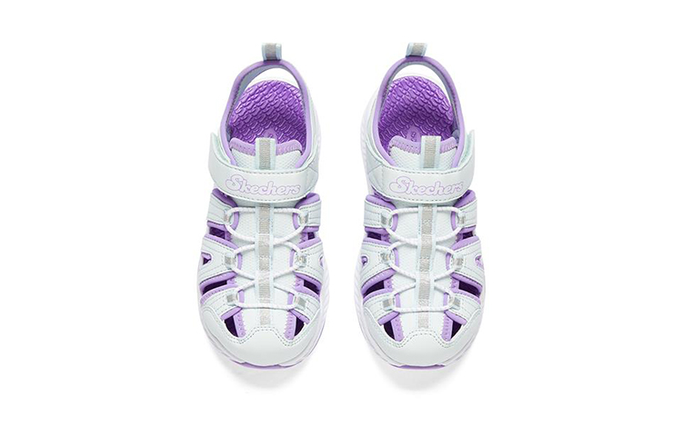 Shop (Youth) Skechers C-Grip Sandal 'Light Blue Purple' 303025L-LBLV