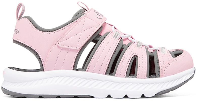 (Youth) Skechers C-Grip Sandal 'Pink Grey Velcro' 303025L-PKGY Order (Youth) Skechers C-Grip Sandal 'Pink Grey Velcro' 303025L-PKGY