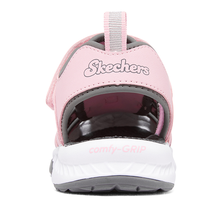 Purchase (Youth) Skechers C-Grip Sandal 'Pink Grey Velcro' 303025L-PKGY