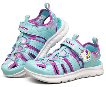 兒童 Skechers C-Flex Sandal 2.0 魔術貼涼鞋 藍 Lookbook 兒童 Skechers C-Flex Sandal 2.0 魔術貼涼鞋 藍