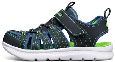 (Youth) Skechers C-Flex Sandal 'Blue Yellow' 400041L-NVLM (Youth) Skechers C-Flex Sandal 'Blue Yellow' 400041L-NVLM