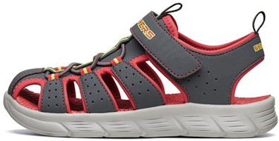 (Youth) Skechers C-Flex Sandal 'Grey Red' 97810L-CCRD (Youth) Skechers C-Flex Sandal 'Grey Red' 97810L-CCRD