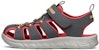 (Youth) Skechers C-Flex Sandal 'Grey Red' 97810L-CCRD