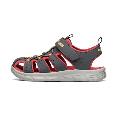 (Youth) Skechers C-Flex Sandal 'Grey Red'