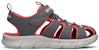 (Youth) Skechers C-Flex Sandal 'Grey Red' 97810L-CCRD