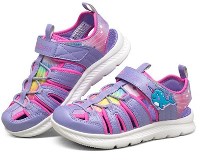 童鞋 Skechers C-Flex 涼鞋 2.0 魔鬼氈 紫彩色 Lookbook 童鞋 Skechers C-Flex 涼鞋 2.0 魔鬼氈 紫彩色