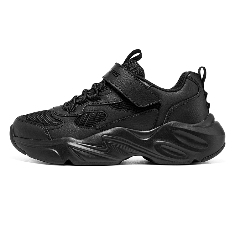 (Youth) Skechers Casual Chunky Sneakers 'Black' 405204L-BBK