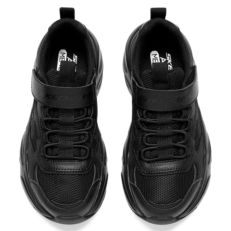 Shop (Youth) Skechers Casual Chunky Sneakers 'Black' 405204L-BBK