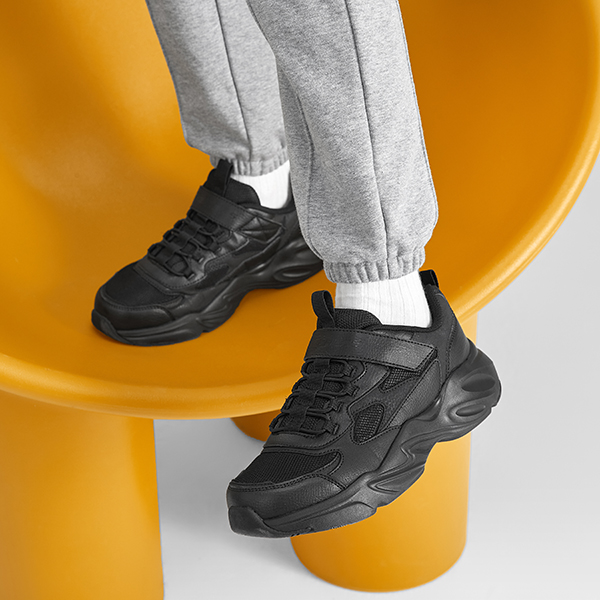 (Youth) Skechers Casual Chunky Sneakers 'Black' 圖 10