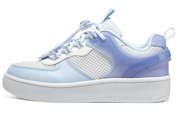 (Youth) Skechers Casual Skateboard Shoes 'White Sky Blue' 310142L-WLB