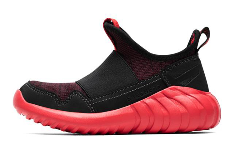 (Youth) Skechers Casual Slip-On 'Black Red' 97691L-RDBK