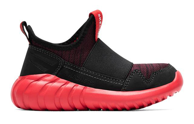 Order (Youth) Skechers Casual Slip-On 'Black Red' 97691L-RDBK
