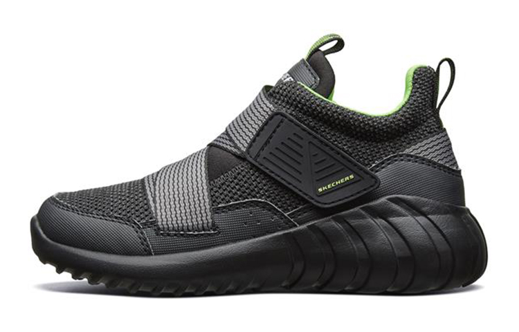 (Youth) Skechers Casual Sneaker 'Black Grey Green'