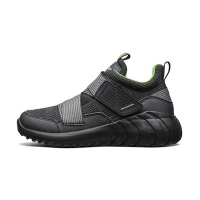 (Youth) Skechers Casual Sneaker 'Black Grey Green'
