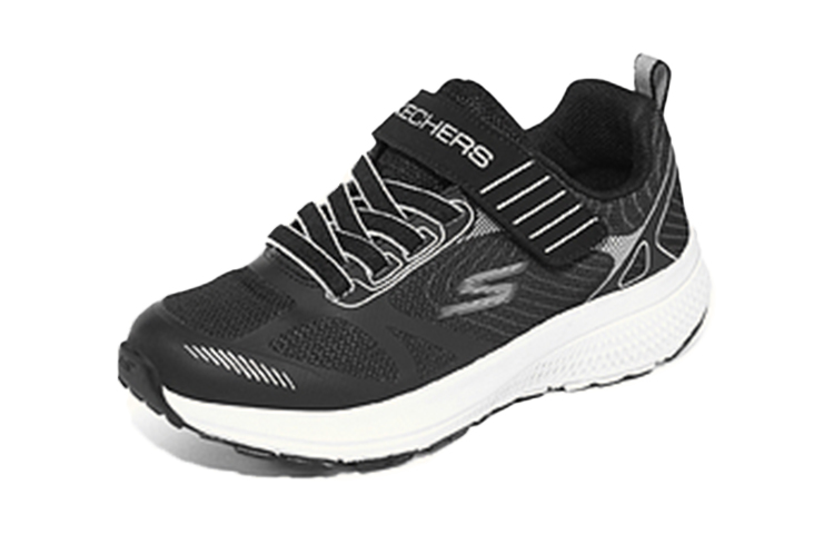 (Youth) Skechers Casual Sneaker 'Black White' 圖 2