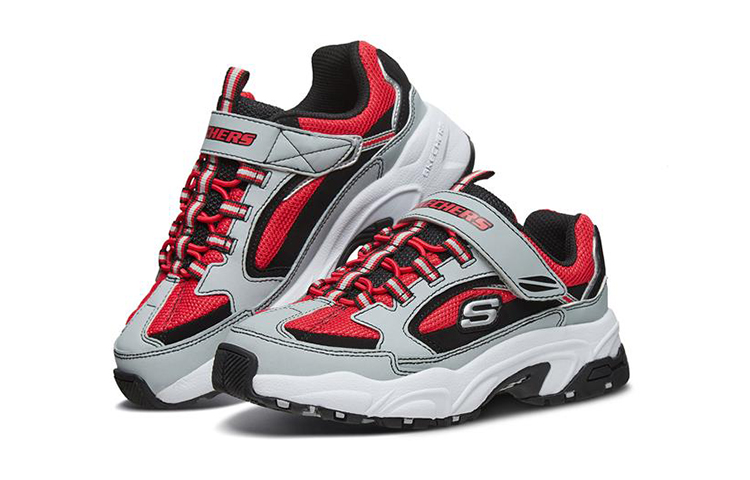 (Youth) Skechers Casual Sneaker 'Grey-Red' 圖 3