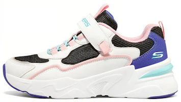(Youth) Skechers Casual Sneaker 'White Black Pink' 302544L-WBPK (Youth) Skechers Casual Sneaker 'White Black Pink' 302544L-WBPK