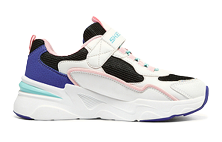 (Youth) Skechers Casual Sneaker 'White Black Pink' 圖 2