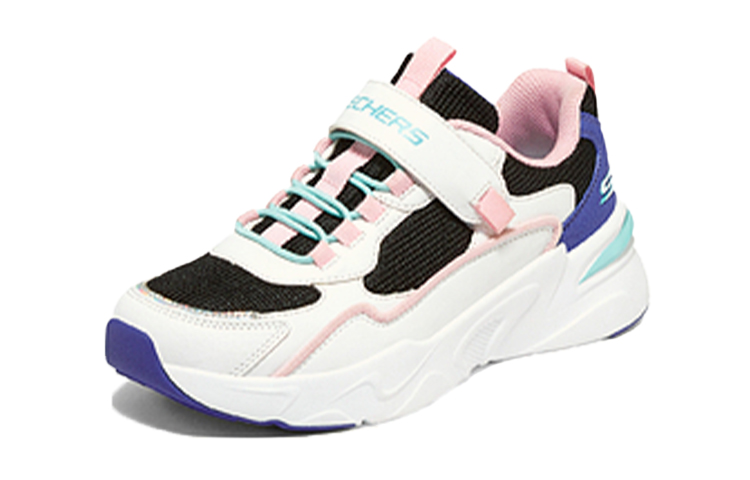 (Youth) Skechers Casual Sneaker 'White Black Pink' 圖 3