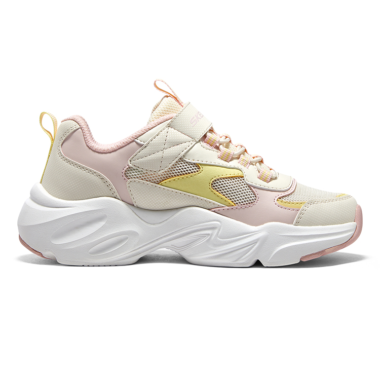 Order (JR) Skechers Kasut Chunky 'Beige Pink Yellow' 319009L-WLPK