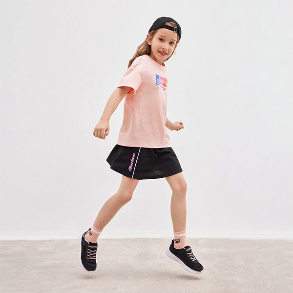 Cheap (Youth) Skechers Comfy Flex 2.0 'Black Pink' 664158L-BKPK
