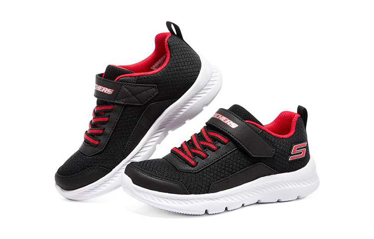 Lookbook (Youth) Skechers Comfy Flex 2.0 'Black Red' 405216L-BKRD
