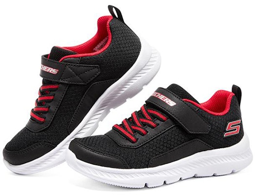 (JR) 斯凯奇舒适弹力2.0 '黑红' 405216L-BKRD Lookbook (JR) 斯凯奇舒适弹力2.0 '黑红' 405216L-BKRD