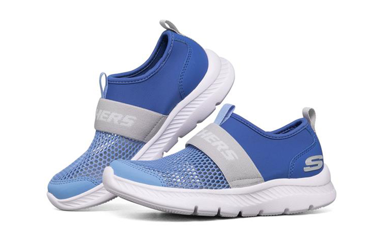 Lookbook (JR) Skechers Comfy Flex 2.0 'Biru' 660064L-BLGY