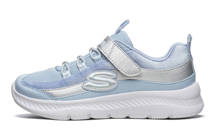 (Youth) Skechers Comfy Flex 2.0 'Light Blue Velcro' 82176L-LTBL