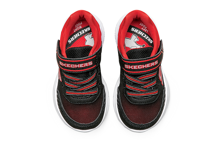 Lookbook (JR) 斯凯奇 Comfy Flex 2.0 运动鞋 '黑红' 407274N-BKRD