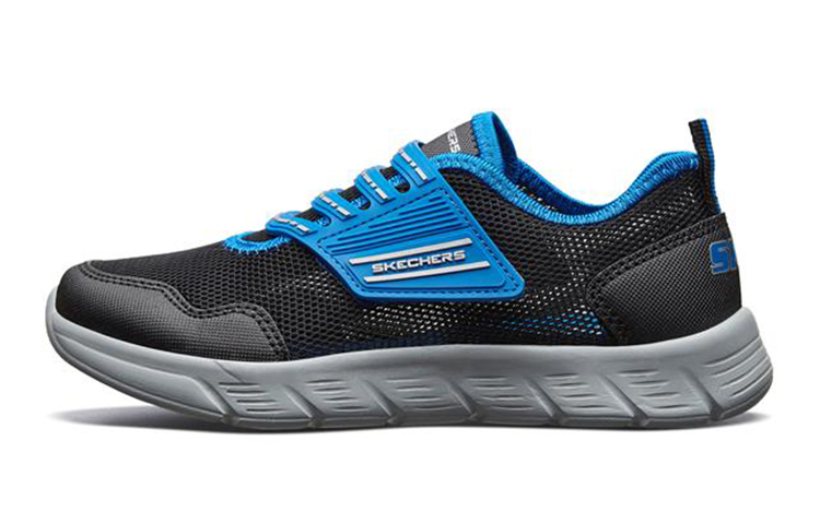 (Youth) Skechers Comfy Flex 'Black and Blue' 95043L-BKRY
