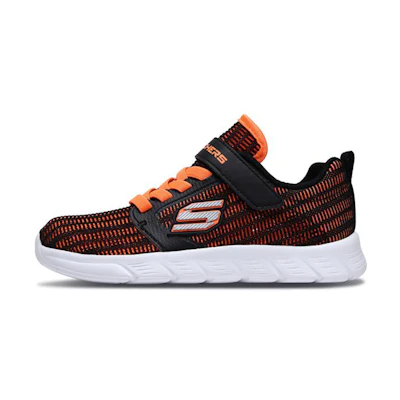 (Youth) Skechers Comfy Flex 'Black Orange'