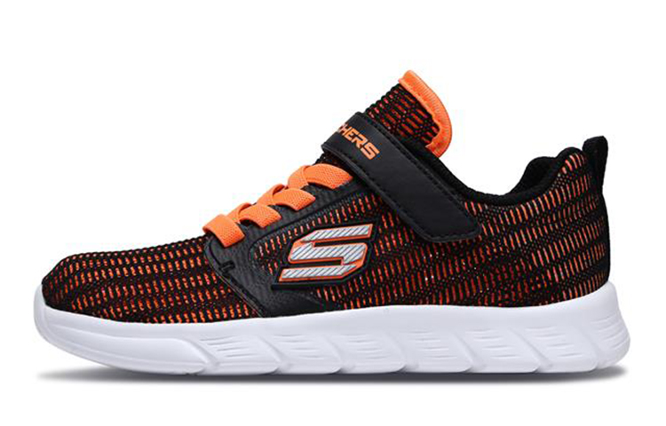 (Youth) Skechers Comfy Flex 'Black Orange' 660021L-BKOR