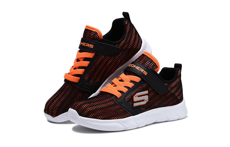 Lookbook (Youth) Skechers Comfy Flex 'Black Orange' 660021L-BKOR