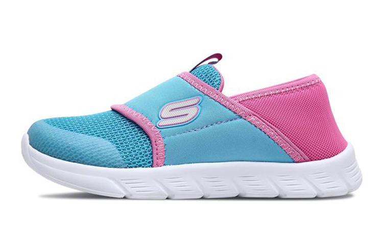(Youth) Skechers Comfy Flex Slip-On 'Blue Pink' 664071L-BLPK