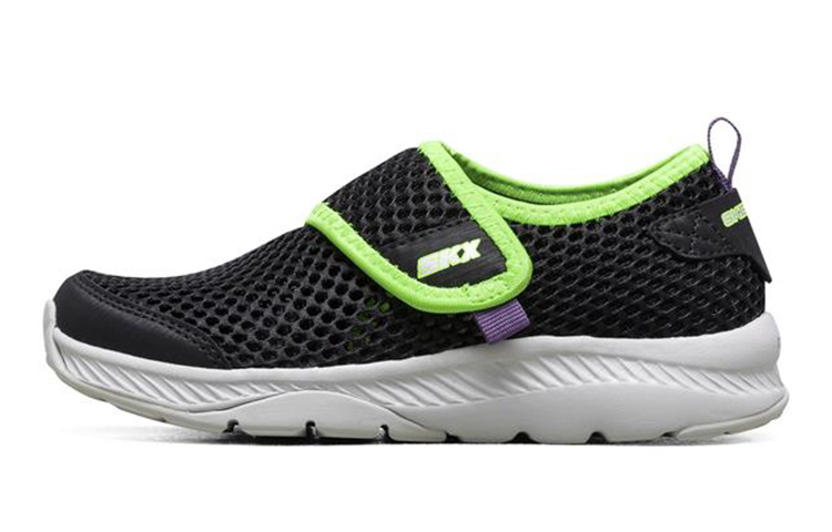 (Youth) Skechers Comfy Grip 'Black Green' 660059L-BKLM