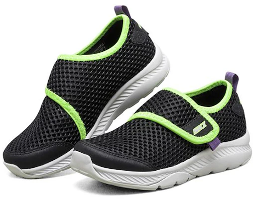 (Youth) Skechers Comfy Grip 'Black Green' 660059L-BKLM Lookbook (Youth) Skechers Comfy Grip 'Black Green' 660059L-BKLM