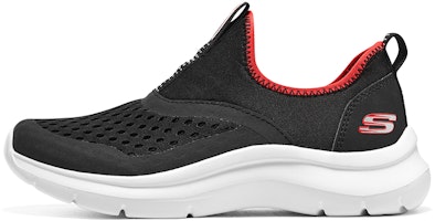(Youth) Skechers Comfy Slip On Shoes 'Black Red' 405260L-BKRD (Youth) Skechers Comfy Slip On Shoes 'Black Red' 405260L-BKRD