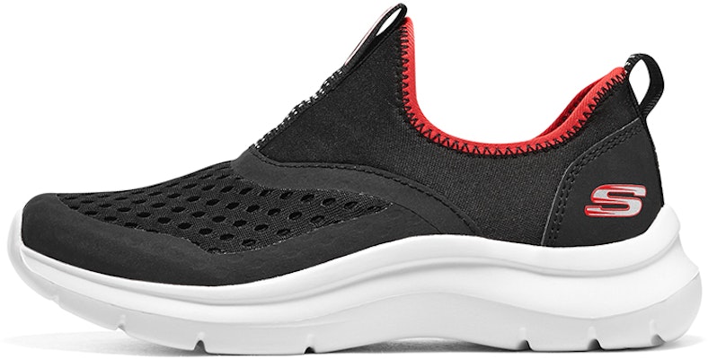 (Youth) Skechers Comfy Slip On Shoes 'Black Red' 405260L-BKRD Buy (Youth) Skechers Comfy Slip On Shoes 'Black Red' 405260L-BKRD