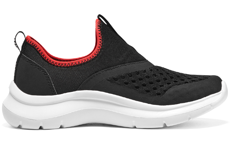 Order (Youth) Skechers Comfy Slip On Shoes 'Black Red' 405260L-BKRD