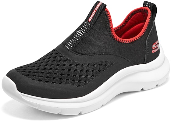(JR) Kasut Slip On Skechers 'Hitam Merah' Comfy 405260L-BKRD Lookbook (JR) Kasut Slip On Skechers 'Hitam Merah' Comfy 405260L-BKRD