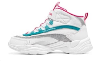 (Youth) Skechers Comfy Snow Boots 'White Grey Turquoise' 302584L-WMLT (Youth) Skechers Comfy Snow Boots 'White Grey Turquoise' 302584L-WMLT