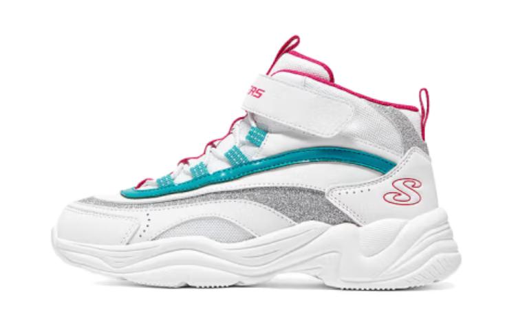 (Youth) Skechers Comfy Snow Boots 'White Grey Turquoise' 302584L-WMLT