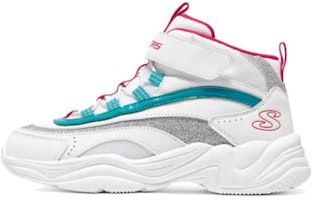(Youth) Skechers Comfy Snow Boots 'White Grey Turquoise' 302584L-WMLT (Youth) Skechers Comfy Snow Boots 'White Grey Turquoise' 302584L-WMLT