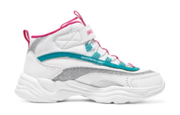 Order (JR) Scarponi Invernali Comodi Skechers ''Bianco Grigio Turchese'' 302584L-WMLT