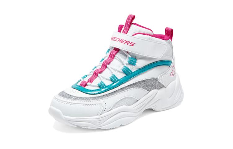 Lookbook (JR) Scarponi Invernali Comodi Skechers ''Bianco Grigio Turchese'' 302584L-WMLT